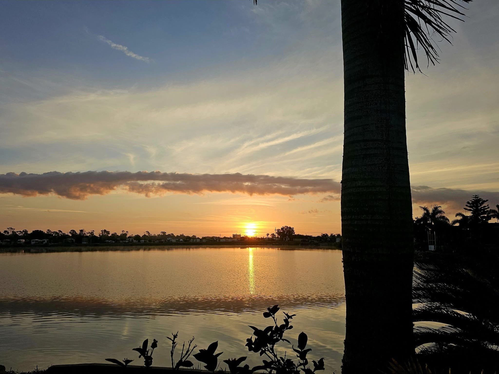 Sunrise over the lake at Water's Edge