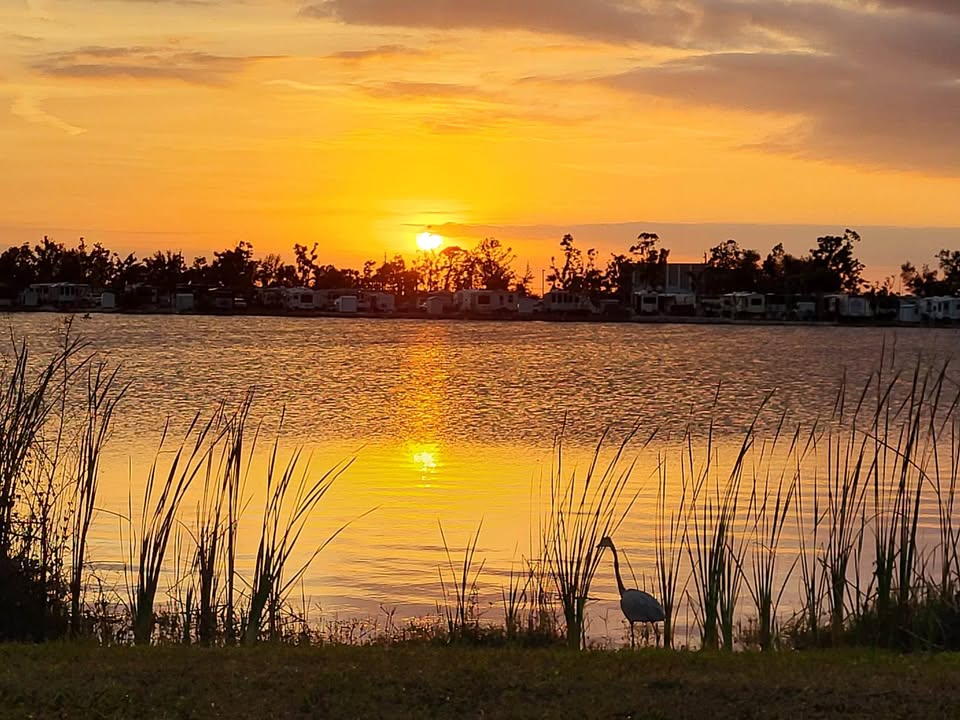 Sunset at Water's Edge RV Resort